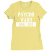 psycho ward  funny  fancy dress horror halloween mental health Ladies Fitted T-Shirt
