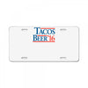 tacos  beer '16 License Plate