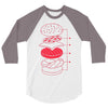 cheeseburger 3/4 Sleeve Shirt