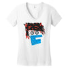 awsome design animation skin Women's V-Neck T-Shirt