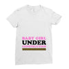 Baby Girl Under Construction Ladies Fitted T-Shirt