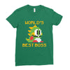 World's Best Boss Mario Ladies Fitted T-Shirt