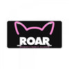 pussy roar - women's march alliance white logo License Plate