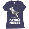 casual friday Ladies Fitted T-Shirt