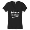 women, you know when you get to that age when you finally undertand th Women's V-Neck T-Shirt