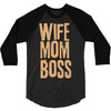 wife mom boss 3/4 Sleeve Shirt