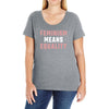 Feminism Means Equality Ladies Curvy T-Shirt