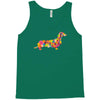 dachshund flower 2 Tank Top