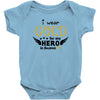I Wear Gold For My Hero In Haven Baby Bodysuit