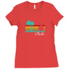 cabo san lucas distressed Ladies Fitted T-Shirt