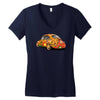 sixties vw beetle, ideal gift or birthday present Women's V-Neck T-Shirt