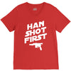 han shot first V-Neck Tee