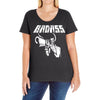bad ass Ladies Curvy T-Shirt