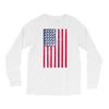 t-rex vintage american flag Long Sleeve Shirts
