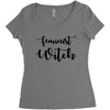 feminist witch Women's Triblend Scoop T-shirt