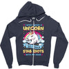 I Wish I Were A Unicorn So I Could Stab Idiots With My Head Zipper Hoodie