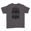 Real Kings Are Born On December 5 Youth Tee