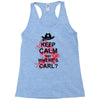 keep calm and where's carl tshirt the walking zombie tee apocalypes fu Racerback Tank