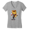 pizza smoking (2) Women's V-Neck T-Shirt