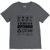 Born In September V-Neck Tee