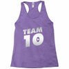 team 10 silver Racerback Tank