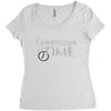 compression of time Women's Triblend Scoop T-shirt