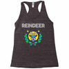 reindeer christmas Racerback Tank
