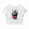 scary skull Crop Top