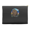 polygon bear graphic Accessory Pouches