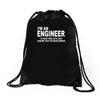 never wrong Drawstring Bags