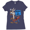 looney tunes genius at work Ladies Fitted T-Shirt