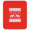reindeer christmas ugly sweater Mousepad