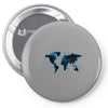 World Map Design Pin-back button