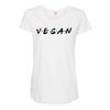 vegan friends tv show parody Maternity Scoop Neck T-shirt