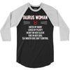 Taurus Woman 3/4 Sleeve Shirt