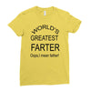 worlds greatest farter Ladies Fitted T-Shirt