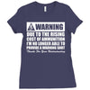 warning due to the rising cost of ammo Ladies Fitted T-Shirt