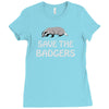 save the badgers Ladies Fitted T-Shirt
