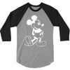 mouse screen print 3/4 Sleeve Shirt