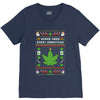 smoke weed every christmas V-Neck Tee