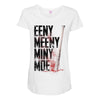 eeny meeny miny moe Maternity Scoop Neck T-shirt