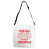 This Girl Loves Christmas Adjustable Strap Totes