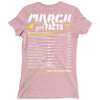 March Girl Facts Aries Ladies Fitted T-Shirt
