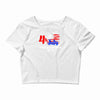 happy independence day the united states Crop Top