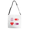How To Live A Happy Life Adjustable Strap Totes