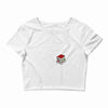 she reads books to live book lover Crop Top