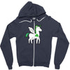 irish unicorn Zipper Hoodie