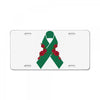 liver ribbon and rose License Plate