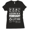 Born In February Ladies Fitted T-Shirt