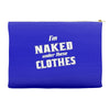 naked under these clothes tie dye Accessory Pouches